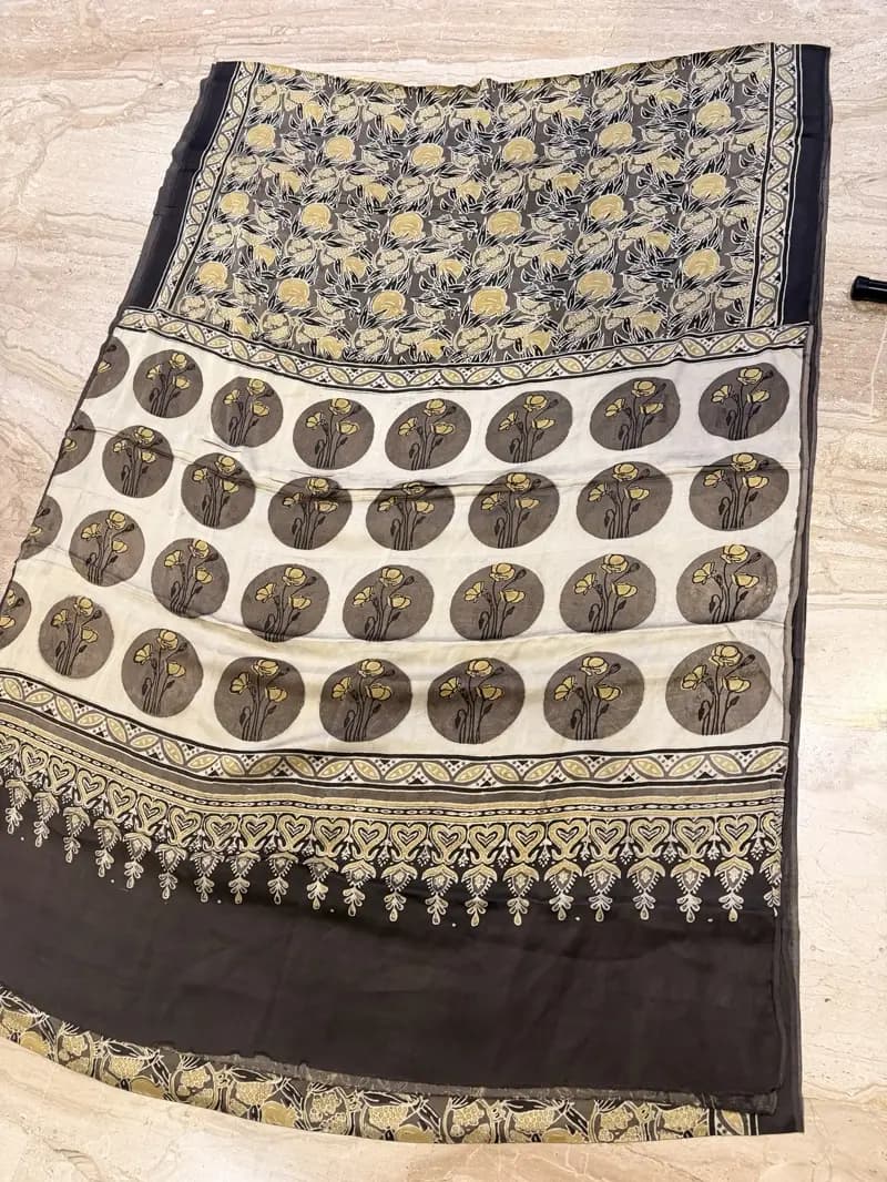Ajarakh Modal Silk Saree 01 hover
