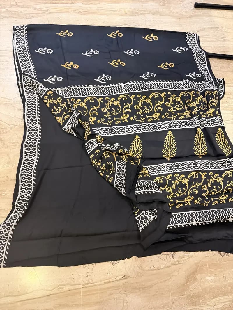 Ajarakh Modal Silk Saree 08 hover