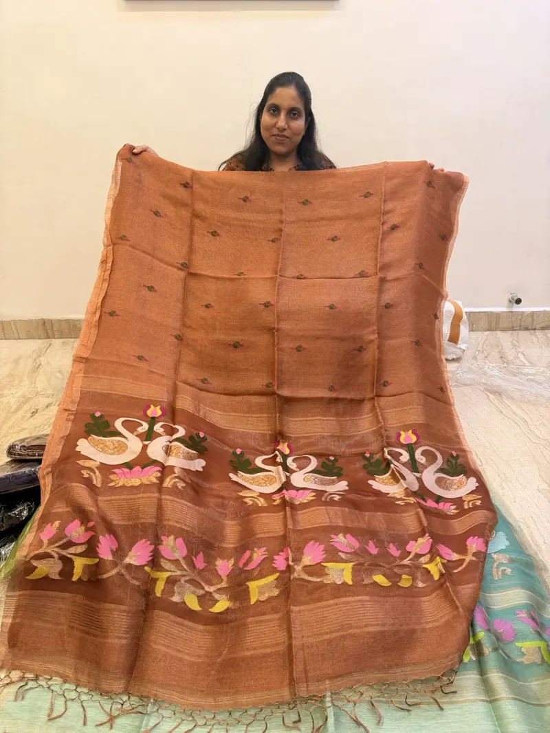 Swan Jamdani Sarees