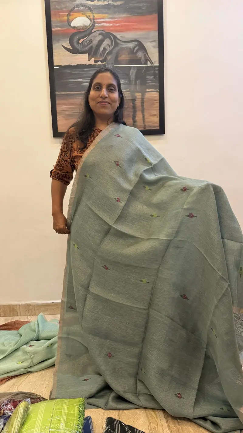 Swan Jamdani Saree 02