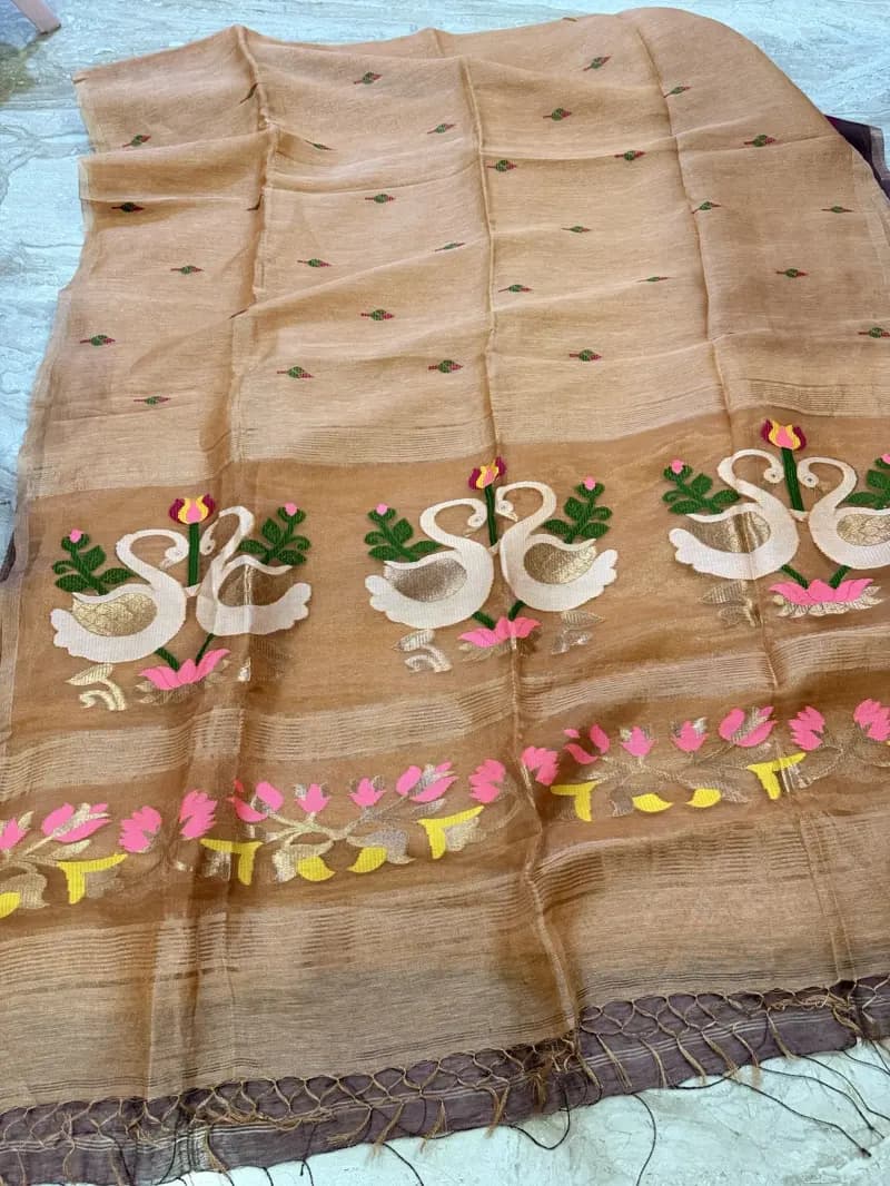 Swan Jamdani Saree 04 hover